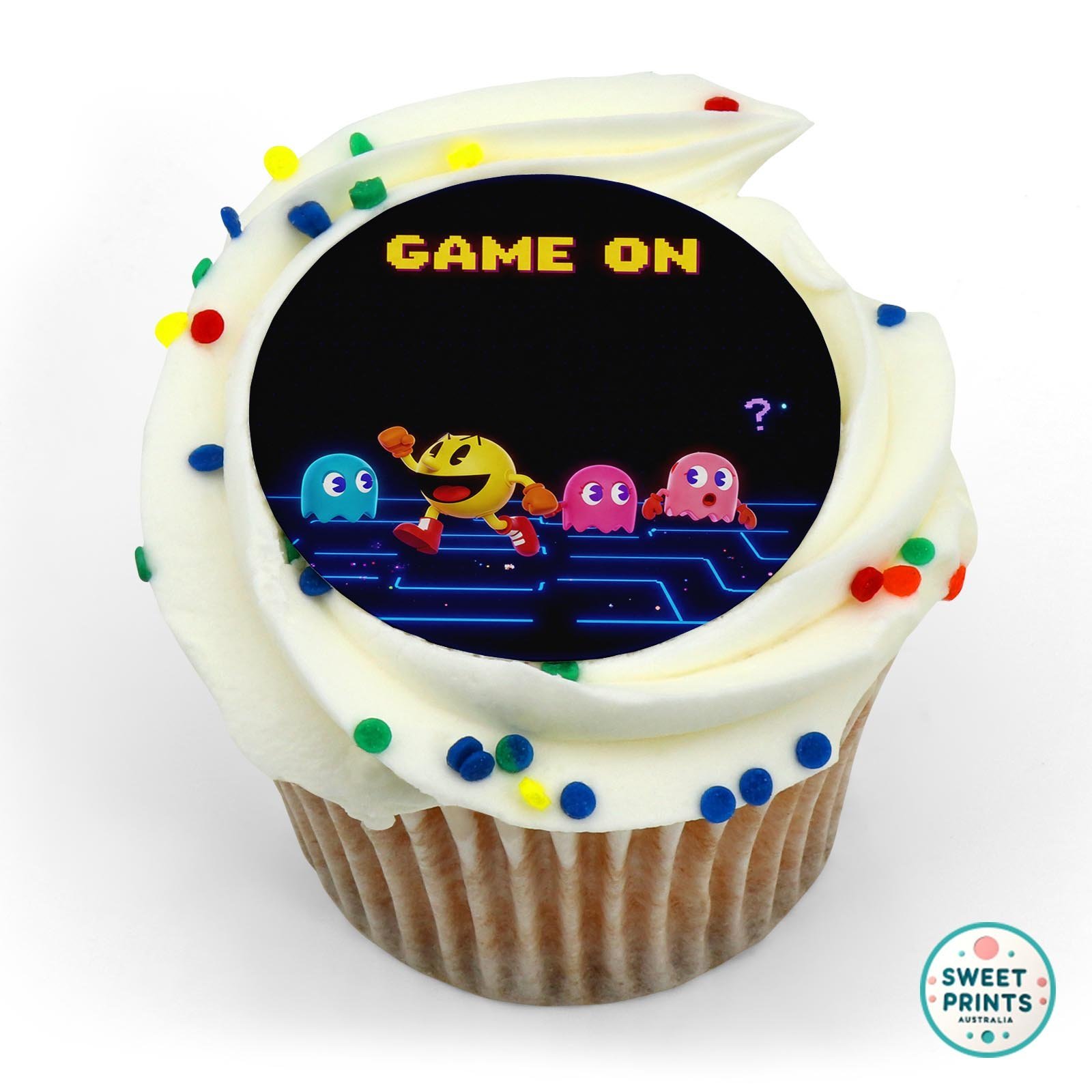 Packman 7 edible cake topper