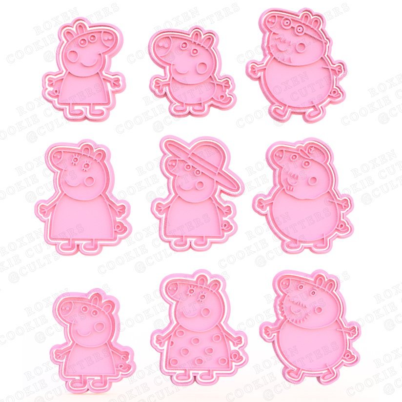 Peppa Pig Cookie Cutter Set Of 18 #1 cookie cutter