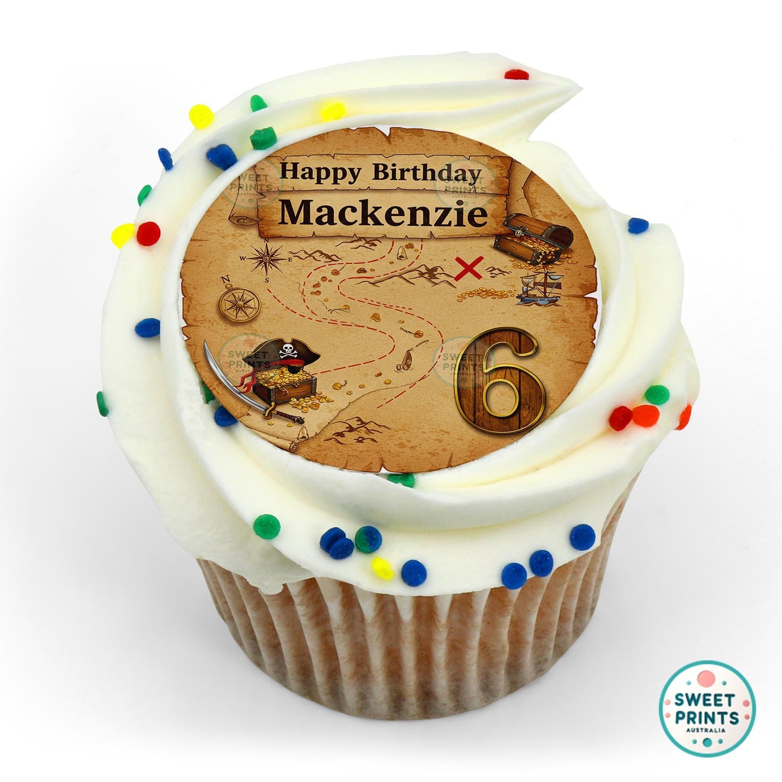 Pirates Custom 2 edible cake topper