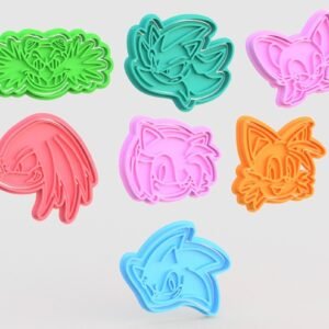 Sonic The Hedgehog Cookie Cutter Set Of 7