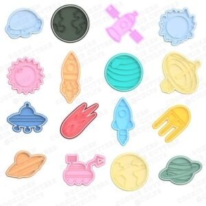 Space Sun Cookie Cutter Set Of 18