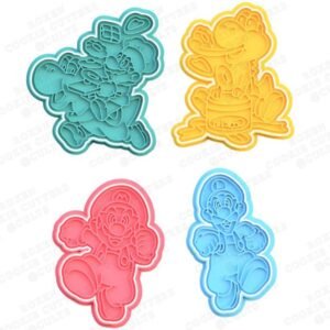 Super Mario Cookie Cutters Set Of 4