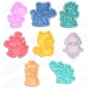 Super Mario Cookie Cutters Set Of 8