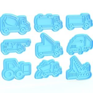Transport Construction Truck Cookie Cutters Set Of 9