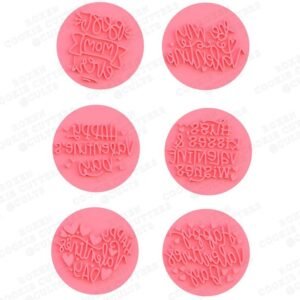 Valentines Day Lettering Cookie Cutter Set Of 6