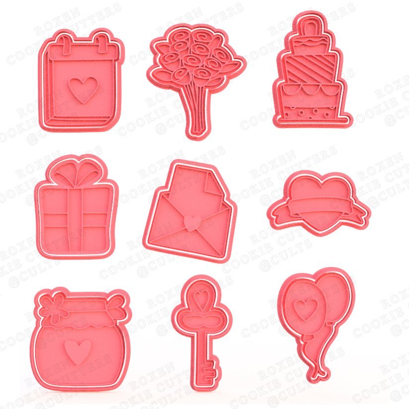 Wedding Cookie Cutter Set Of 17 1 cookie cutter