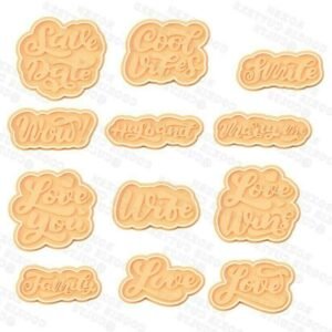 Wedding Lettering Cookie Cutter Set Of 12
