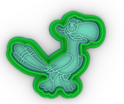 Zazu Bird Lion King cookie cutter