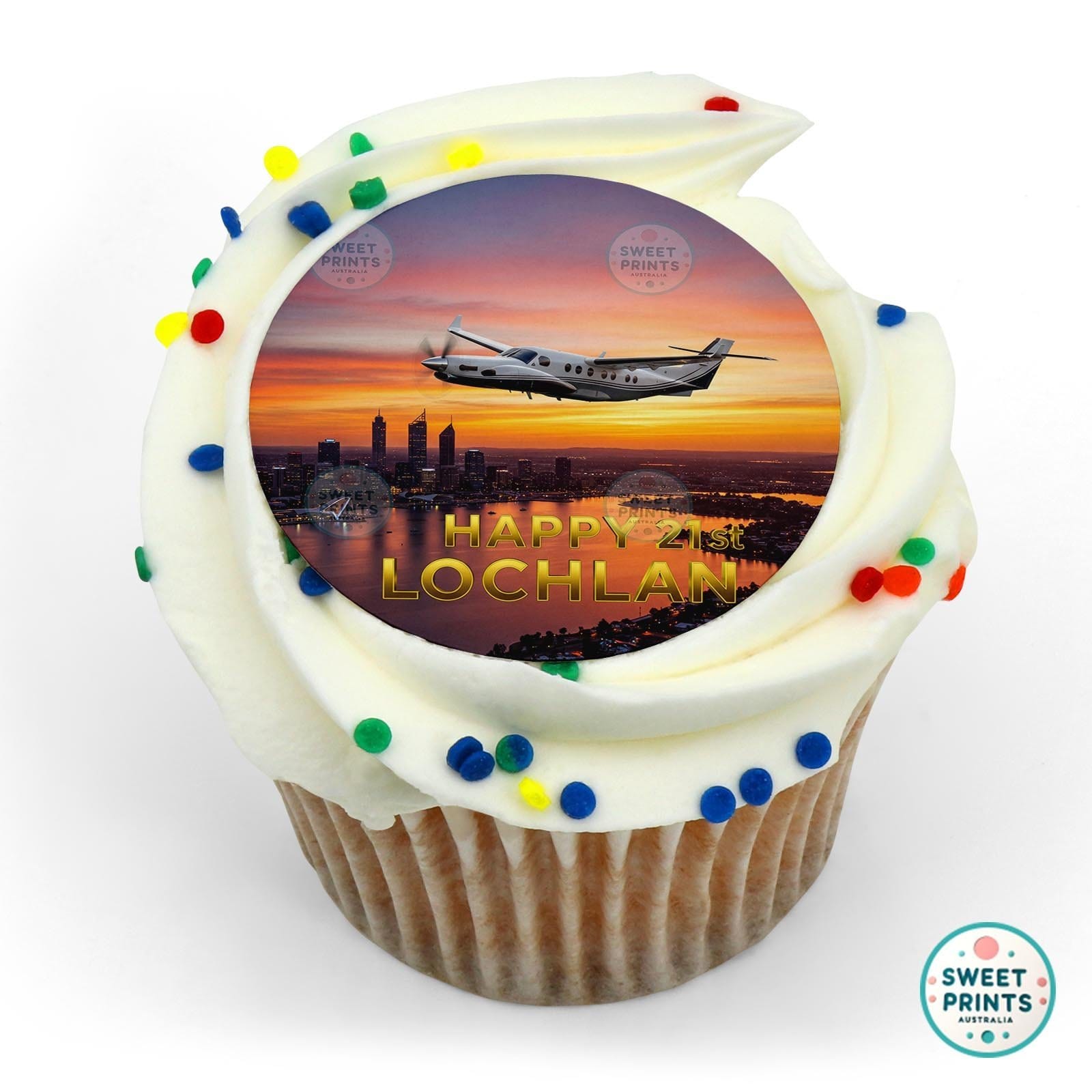 Aviation Custom edible cake topper