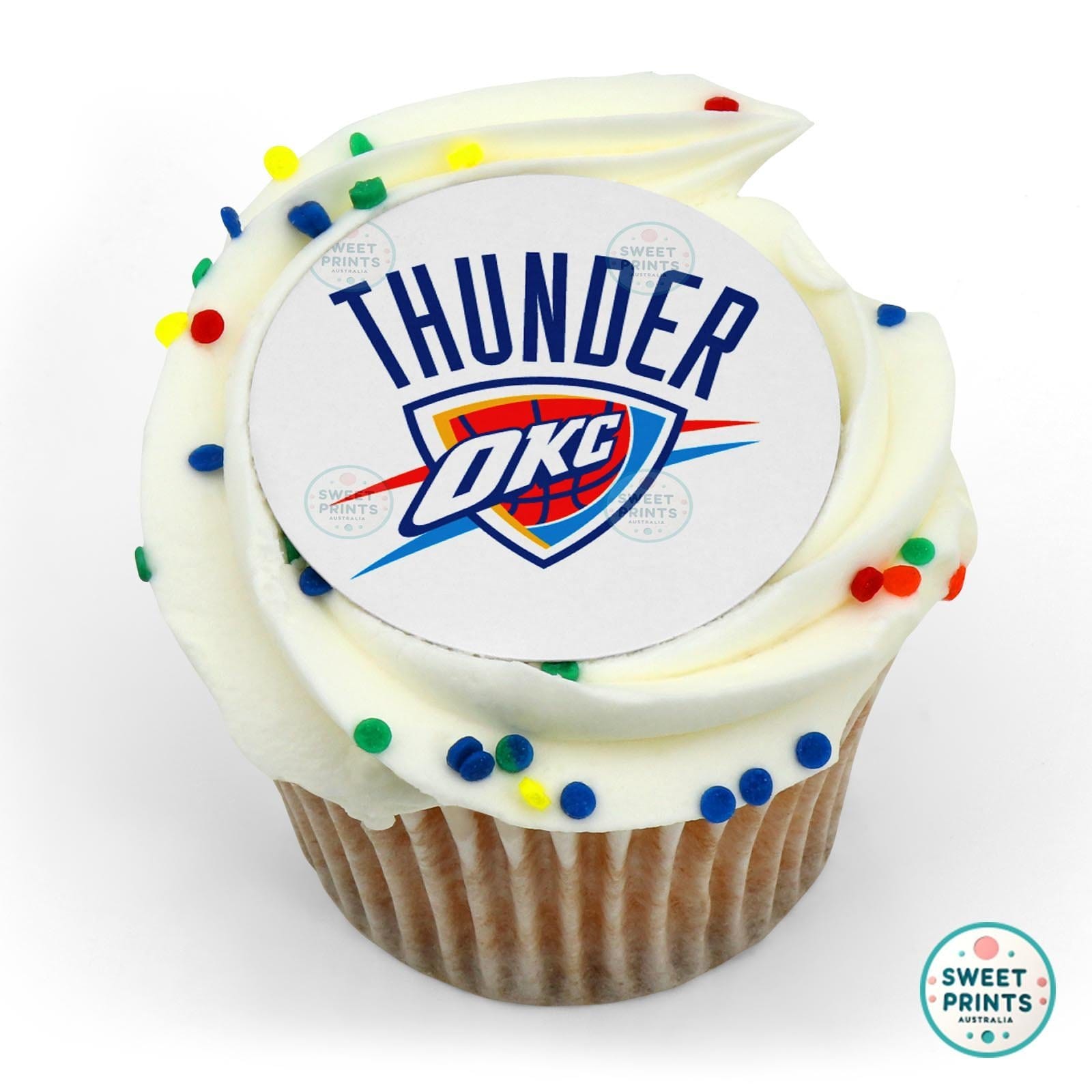 Basketball Usa Thunder Oks edible cake topper