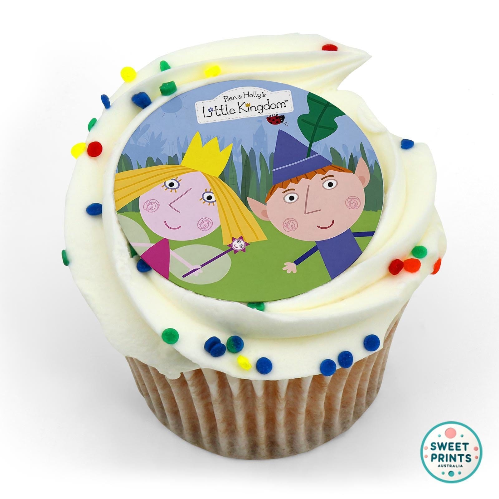 Ben Holly Round Ei edible cake topper
