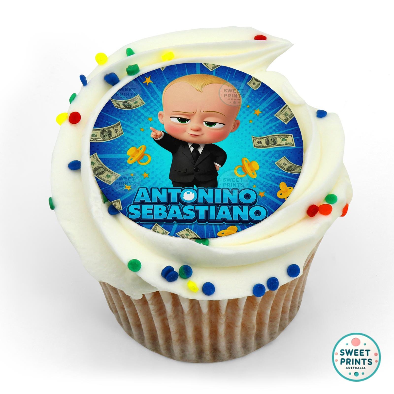 Boss Baby Custom 5 edible cake topper