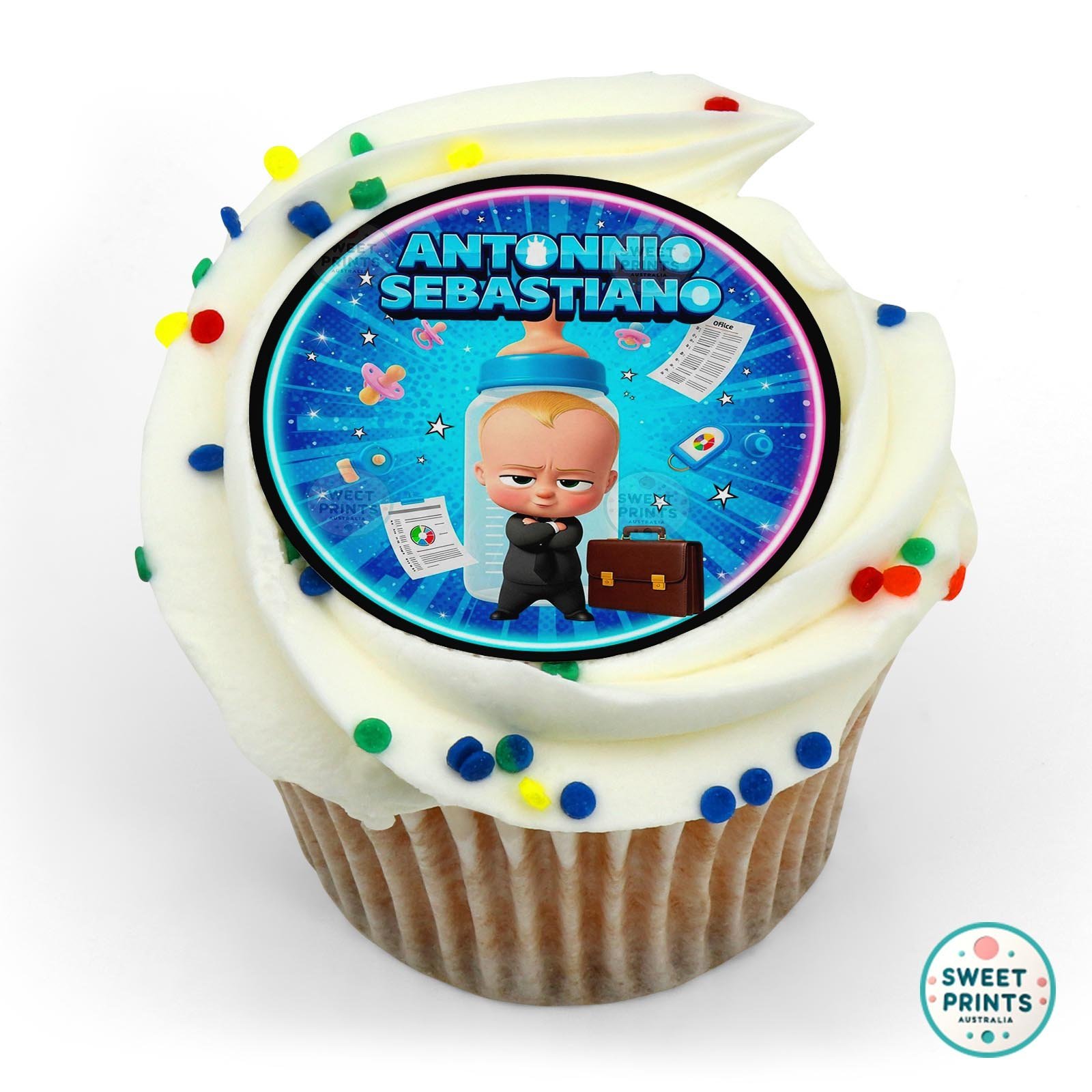 Boss Baby Custom 8 edible cake topper