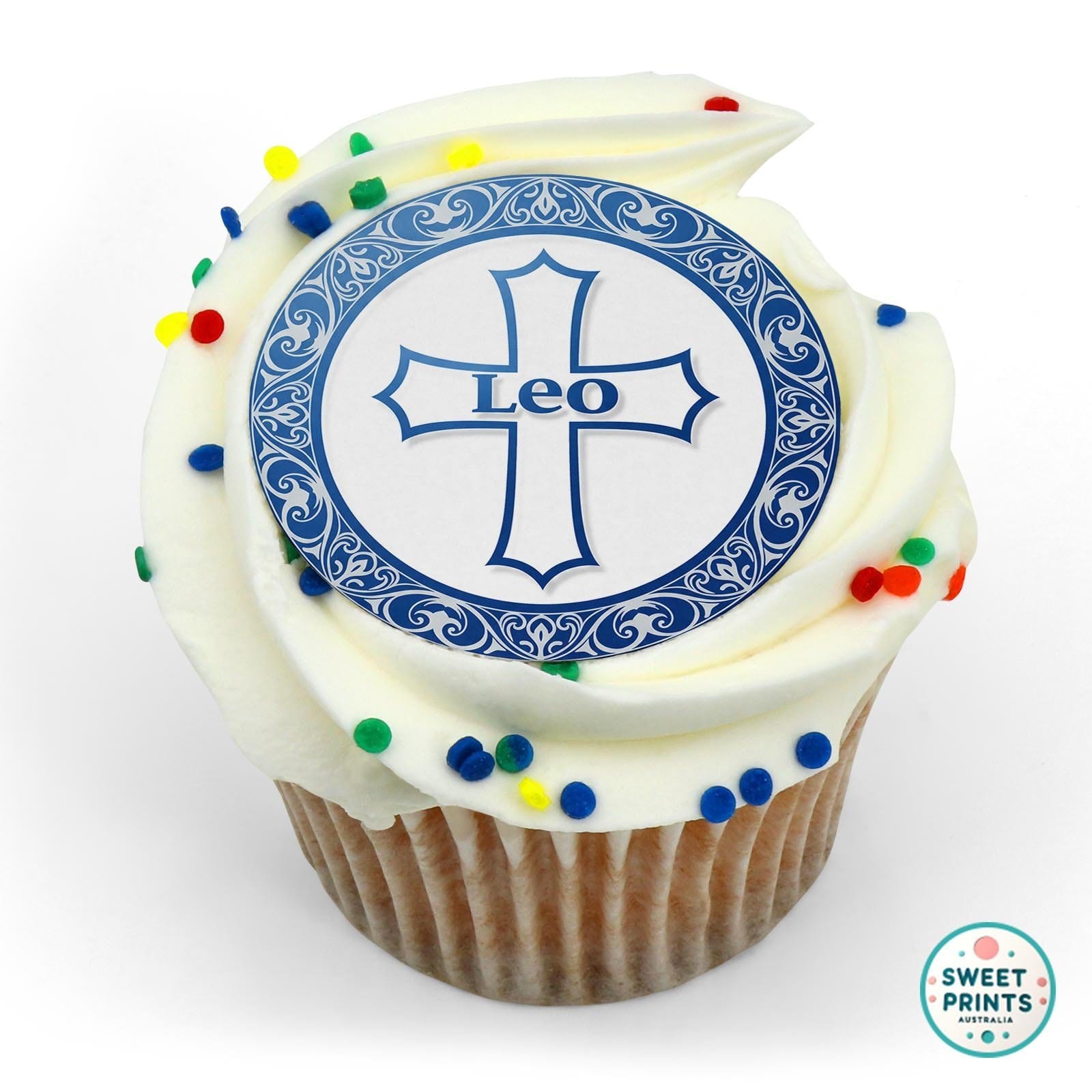 Communion Cross Custom edible cake topper