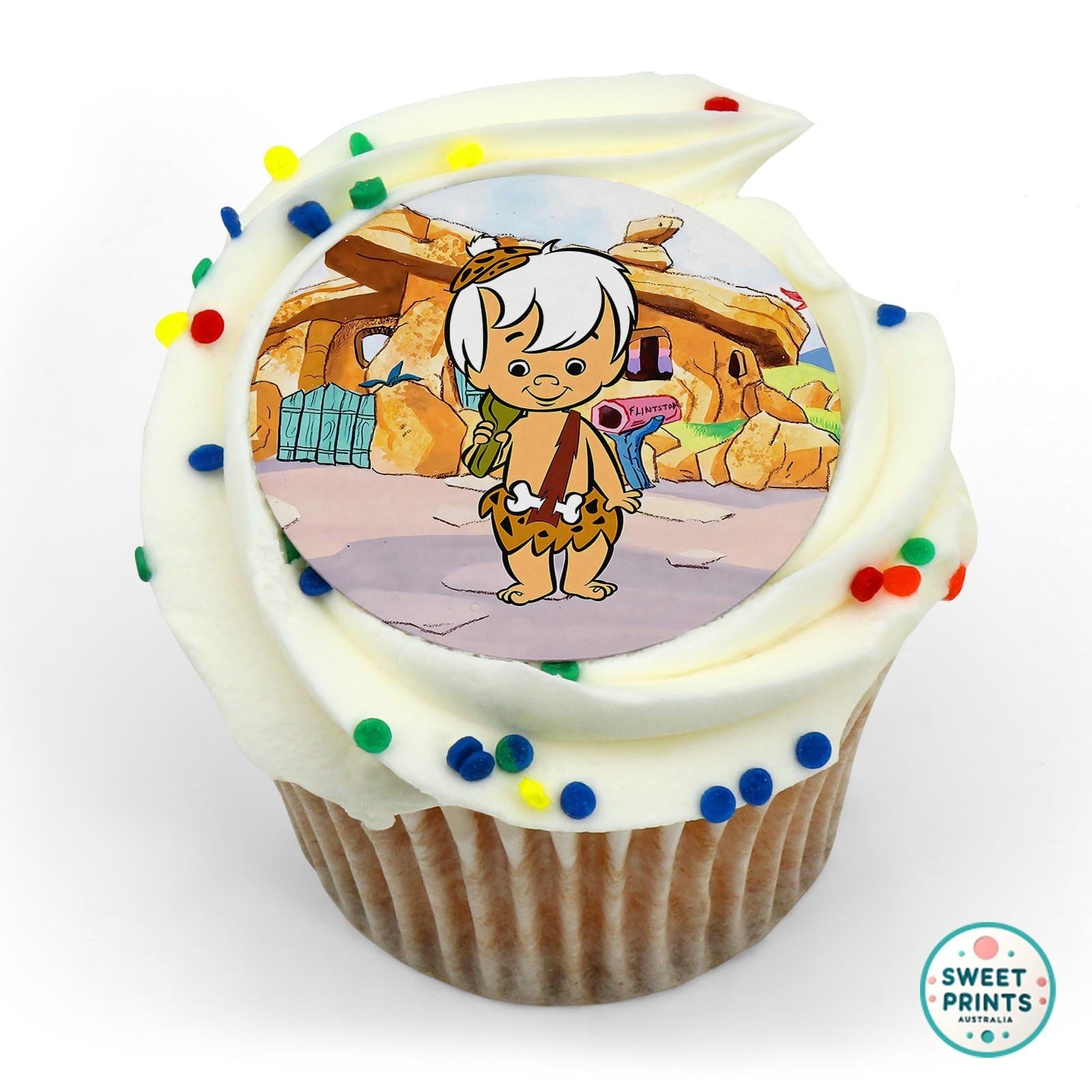 Flintstones edible cake topper