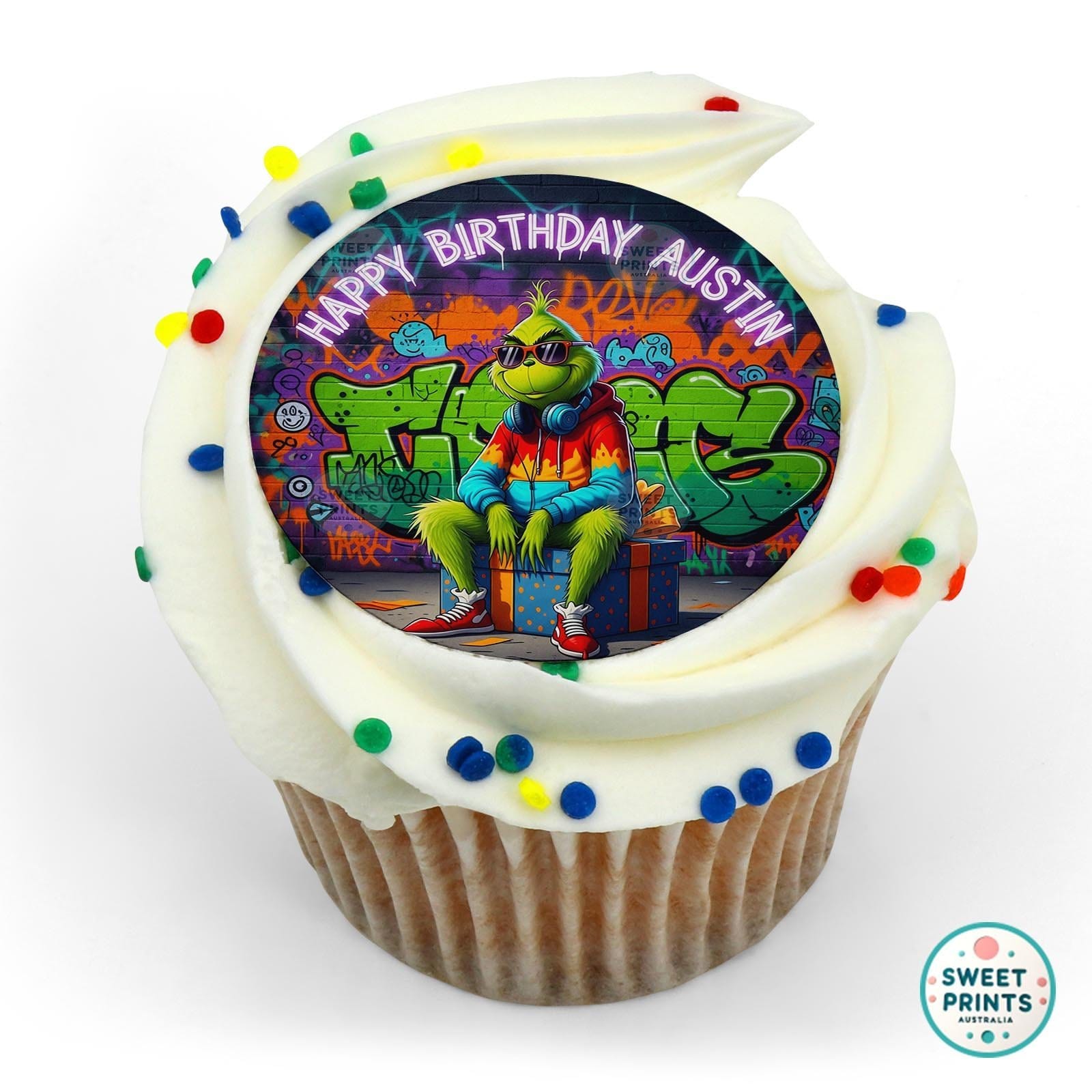 Grinch Cutom 9 edible cake topper