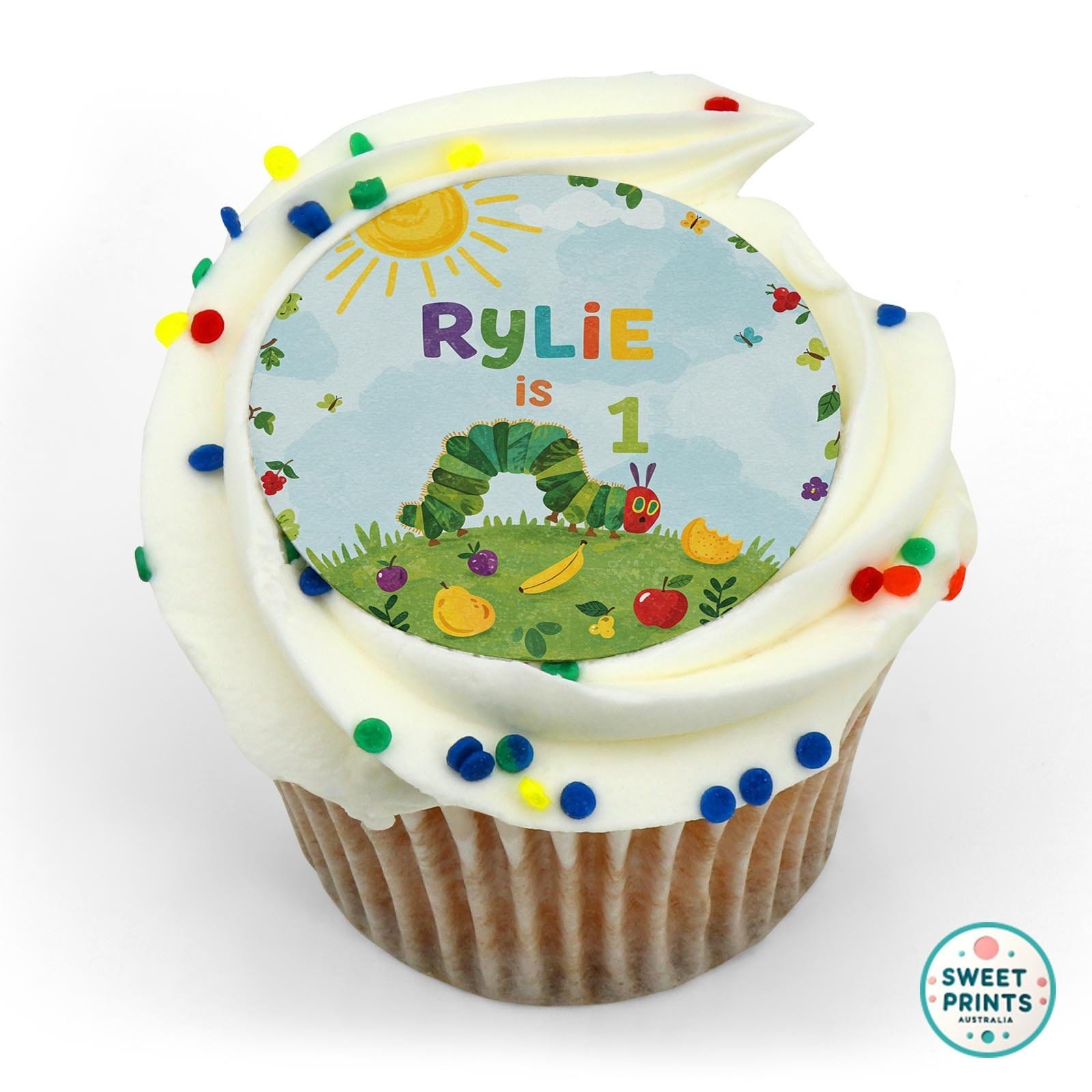 Hungry Caterpillar Custom 2 edible cake topper