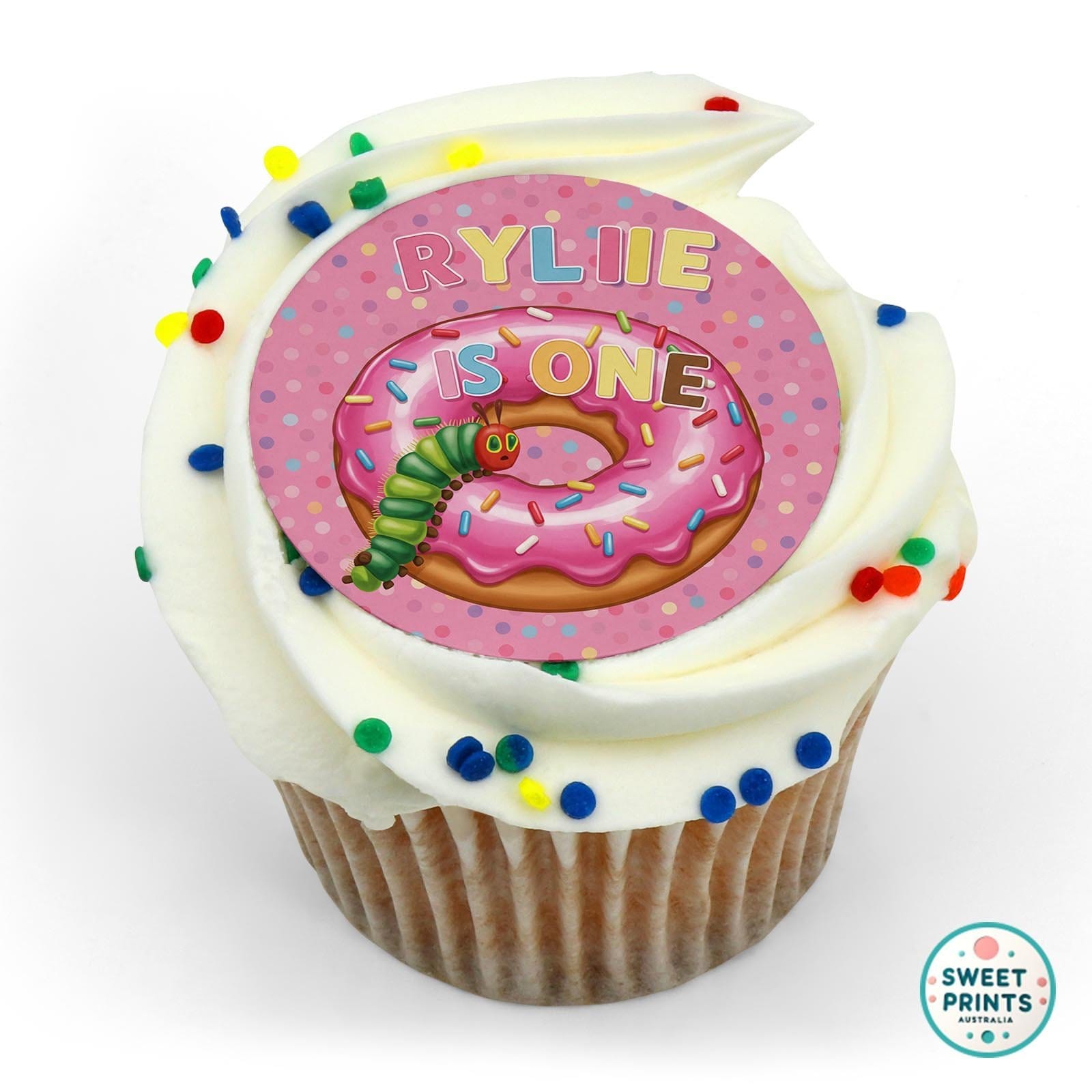 Hungry Caterpillar Custom 4 edible cake topper
