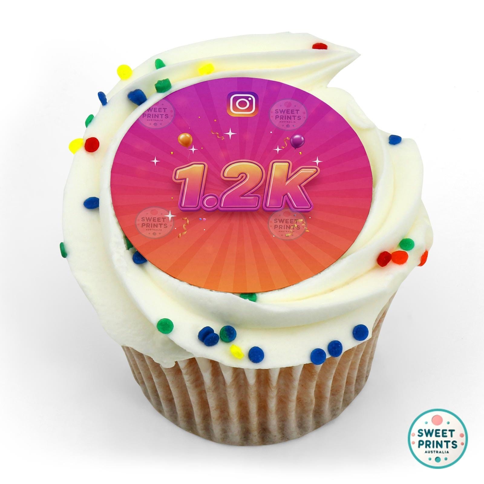 Instagragram 1.2k edible cake topper