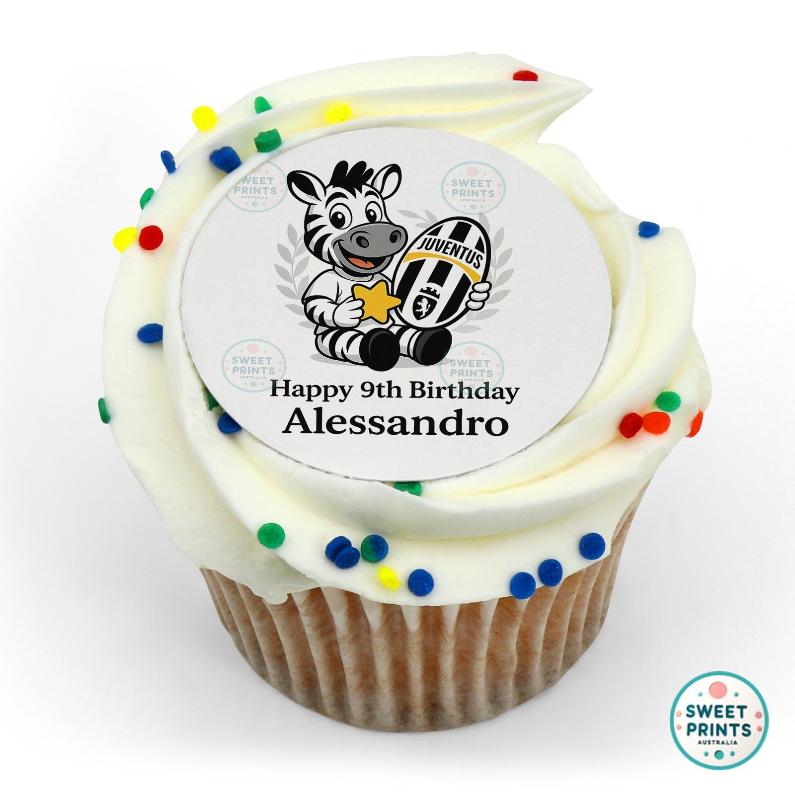 Juventus edible cake topper