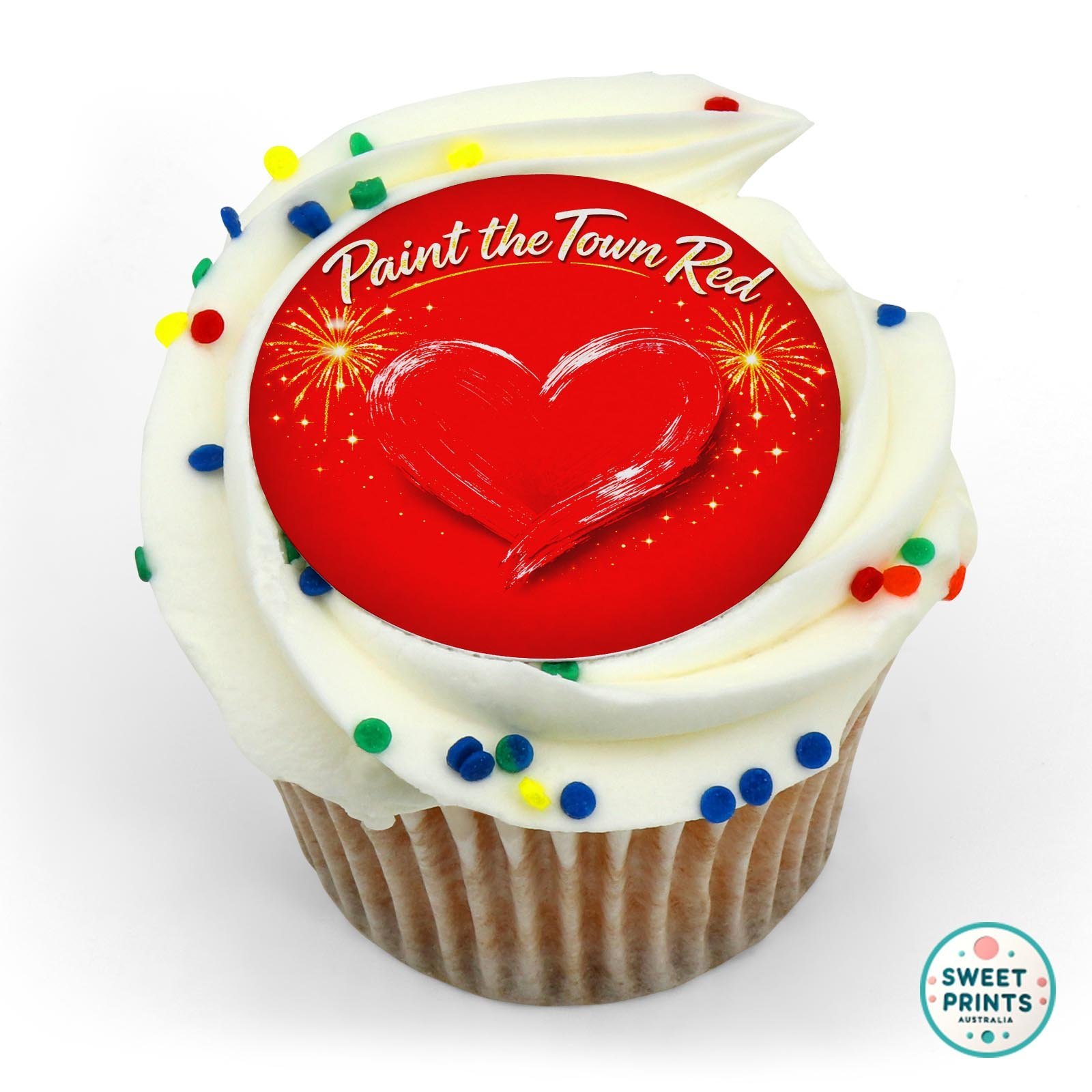 Paint The Town Red 2 edible cake topper