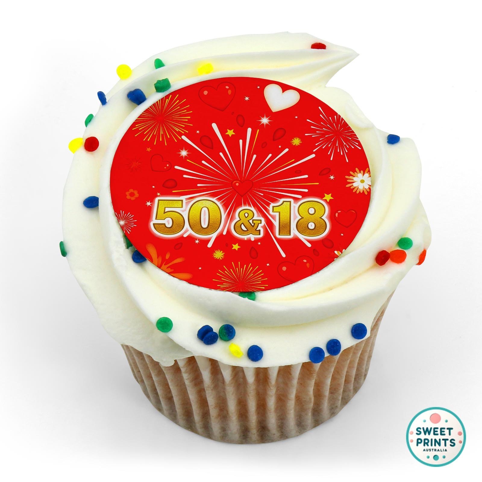 Paint The Town Red 9 edible cake topper