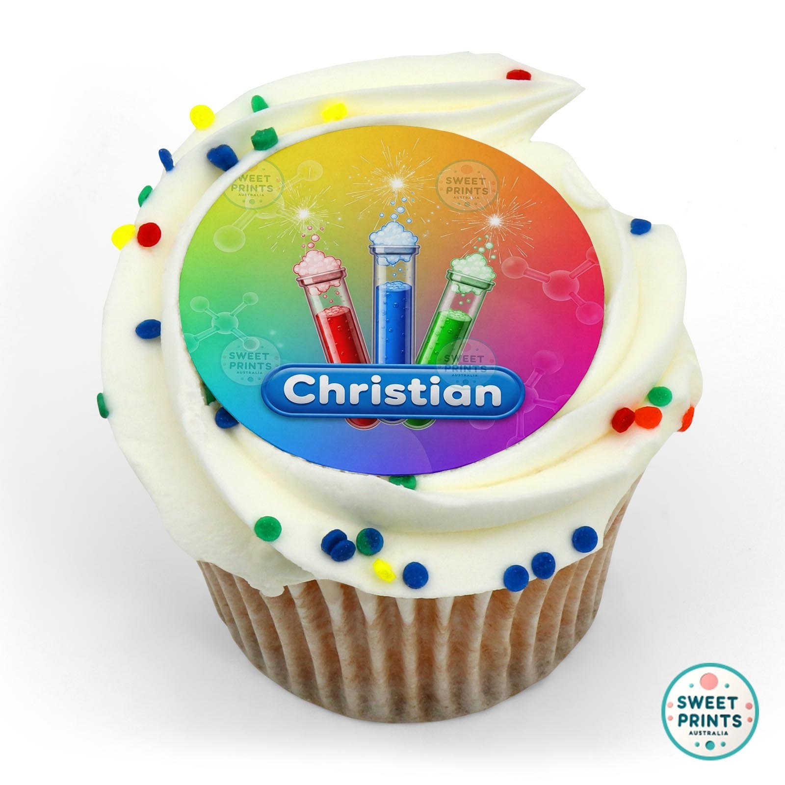 Science Chemical Custom 12 edible cake topper