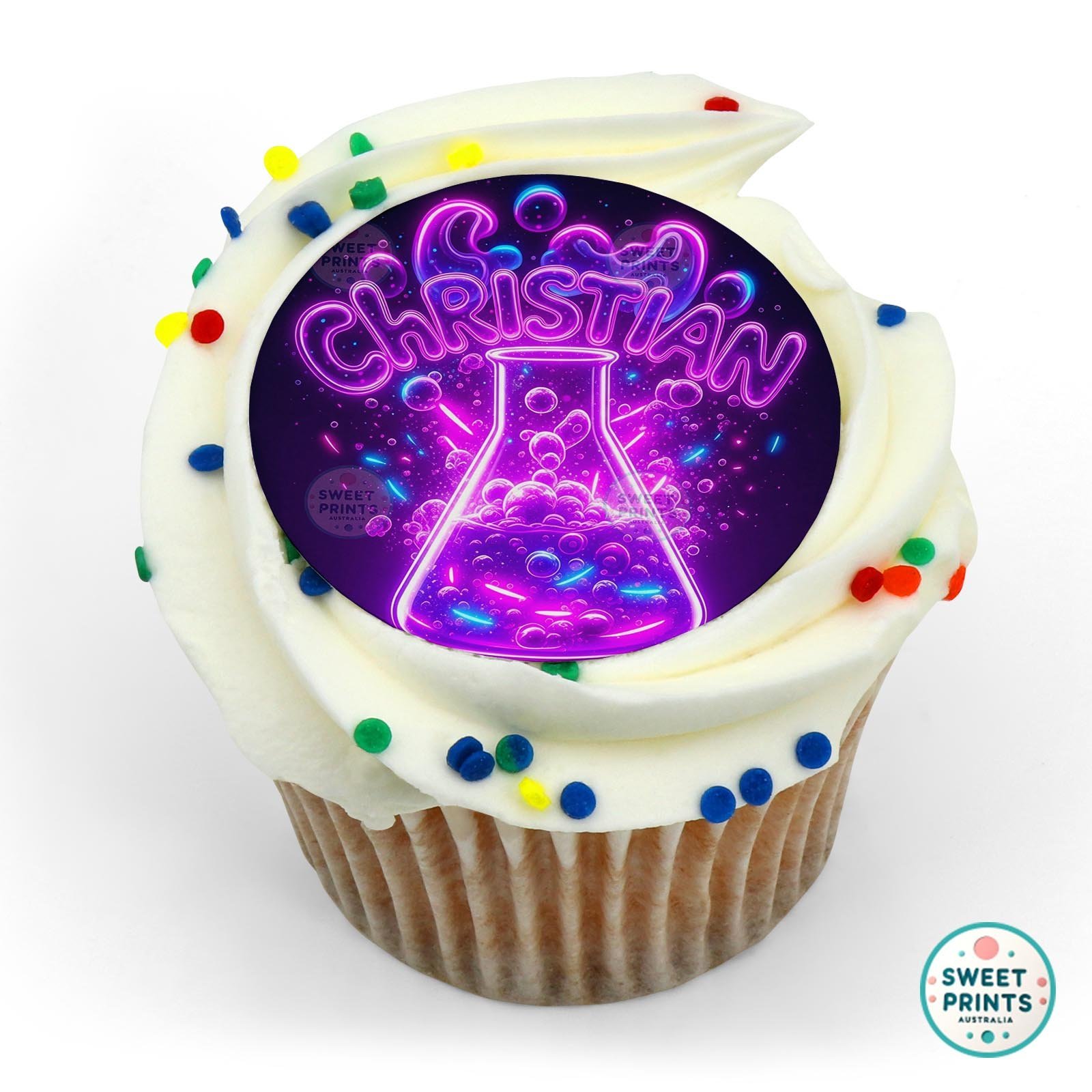 Science Chemical Custom 18 edible cake topper