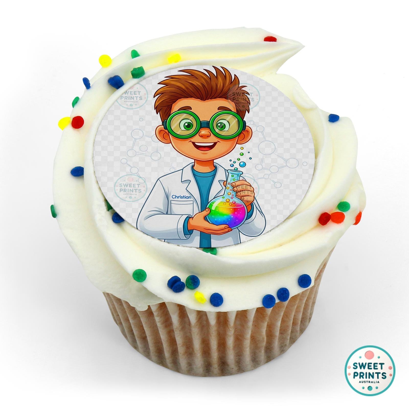 Science Chemical Custom 19 edible cake topper