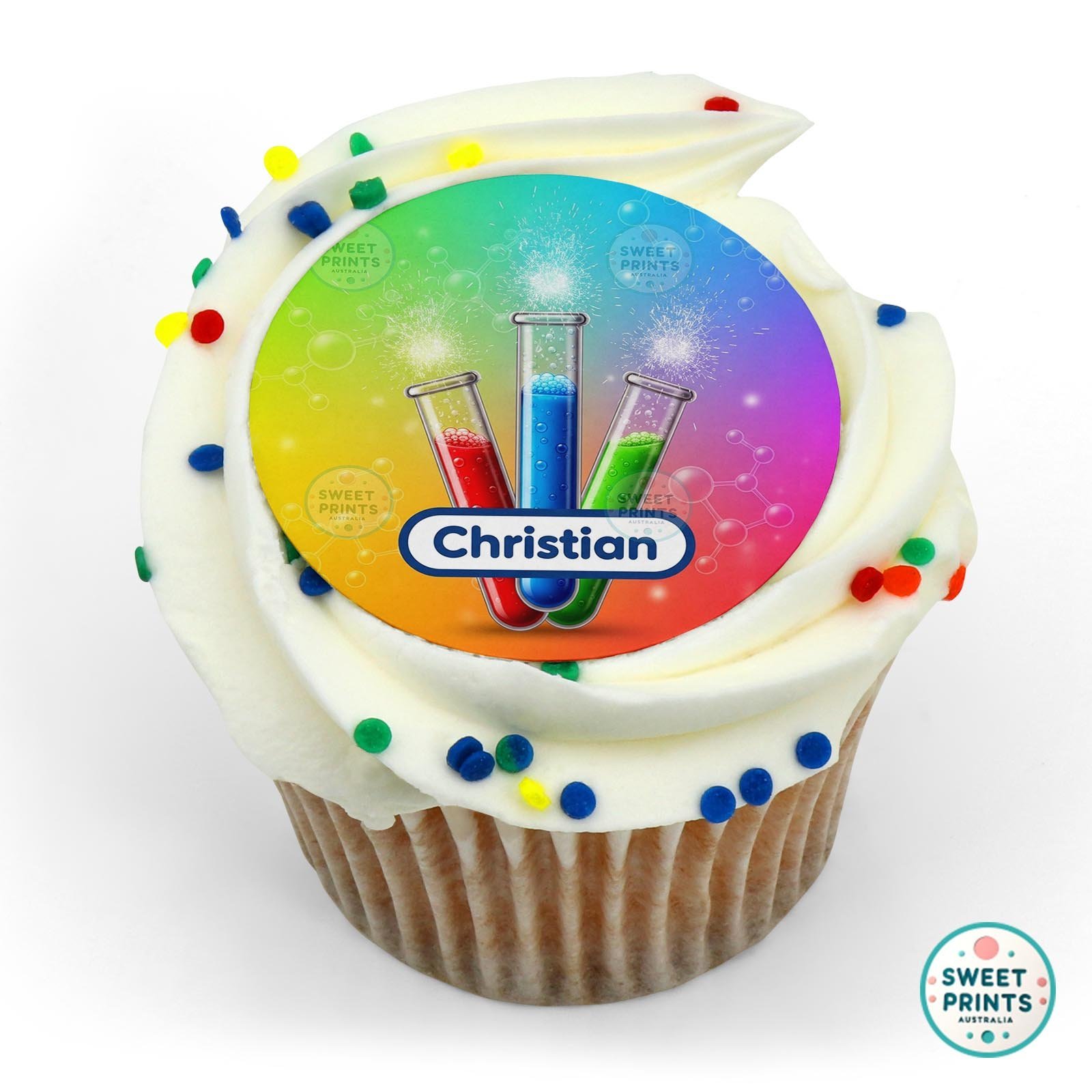 Science Chemical Custom 22 edible cake topper