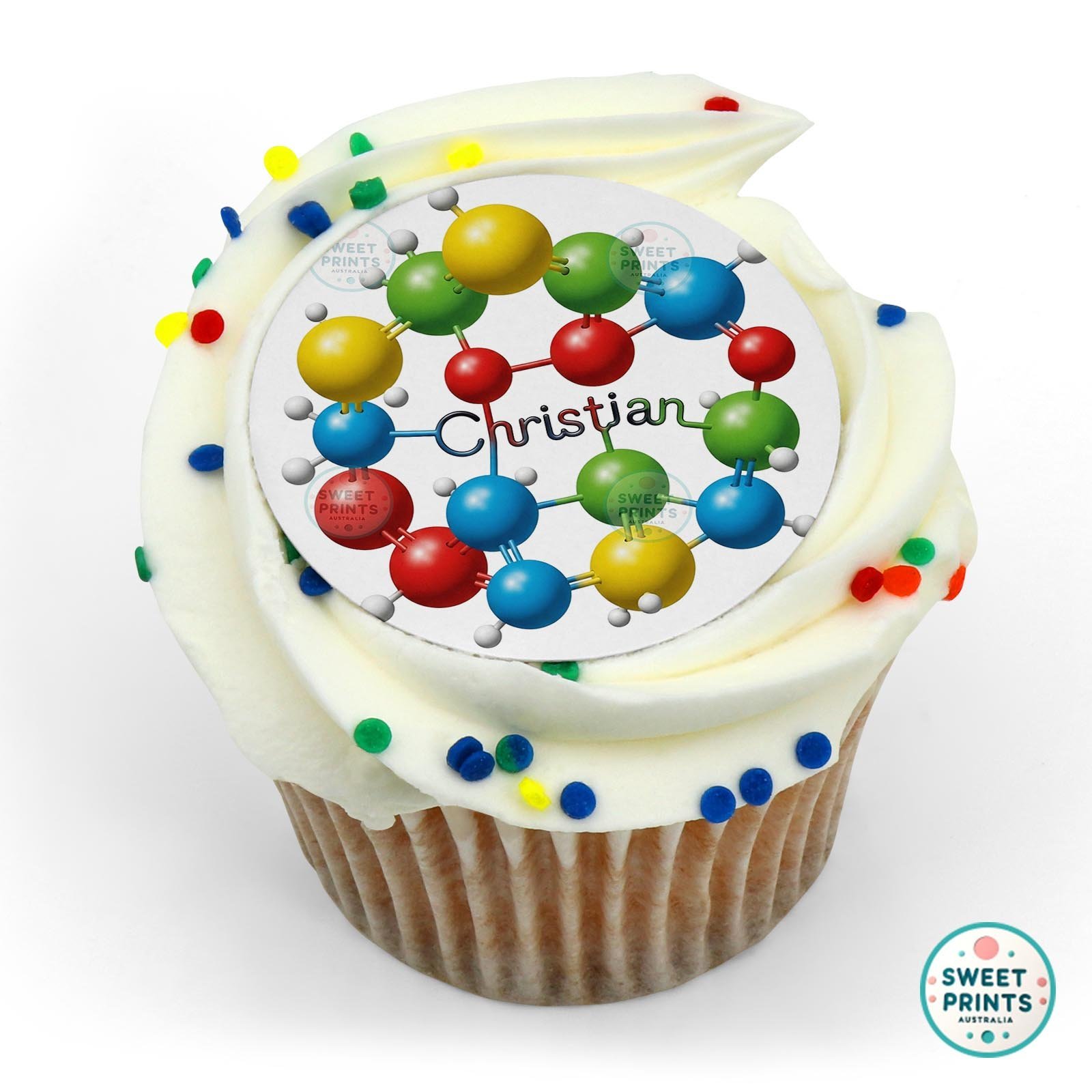Science Chemical Custom 6 edible cake topper