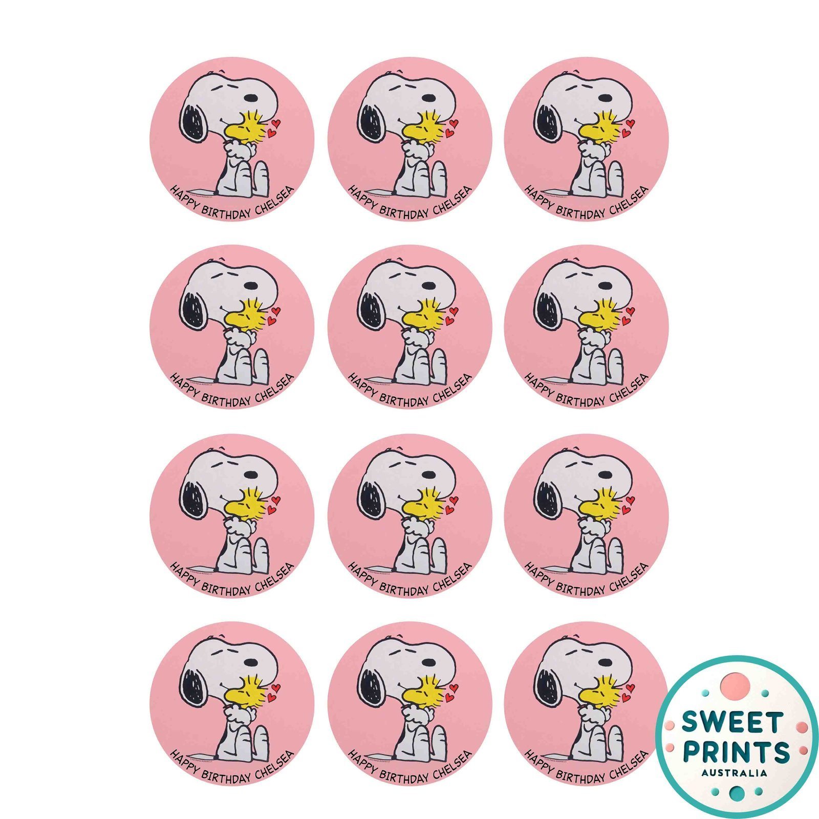 snoopy pink custom o - Image 2