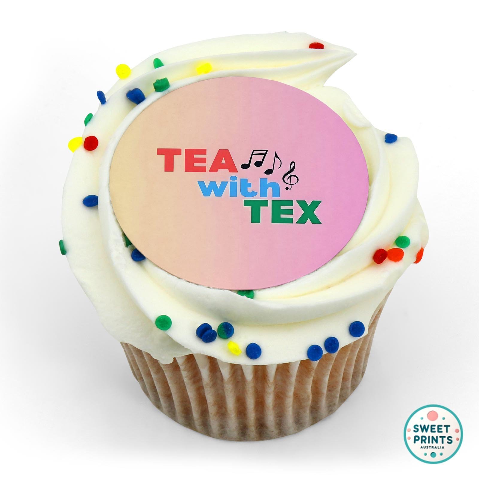 Tea And Text Podcast edible cake topper