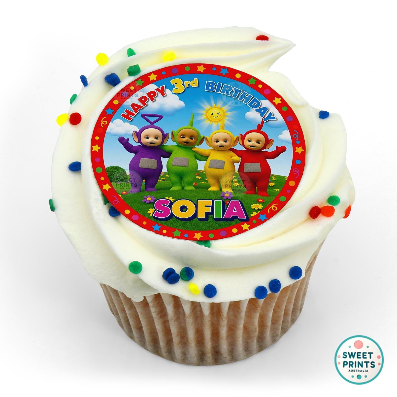 Teletubbies Custom 2205 edible cake topper