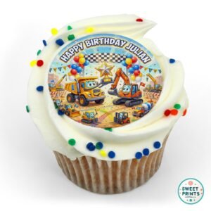 construction truck excavator trophy balloons banner 1 o