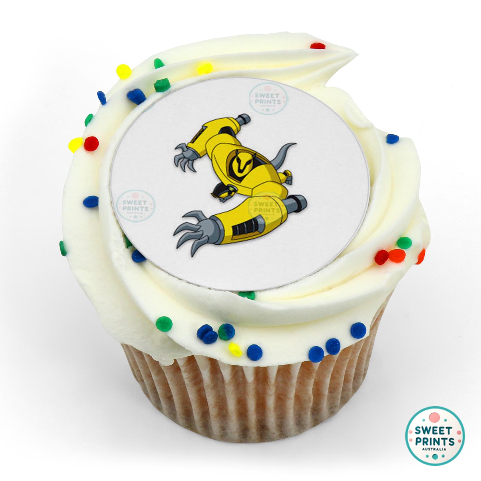 Ben 10 Armodrillo Flying edible cake topper