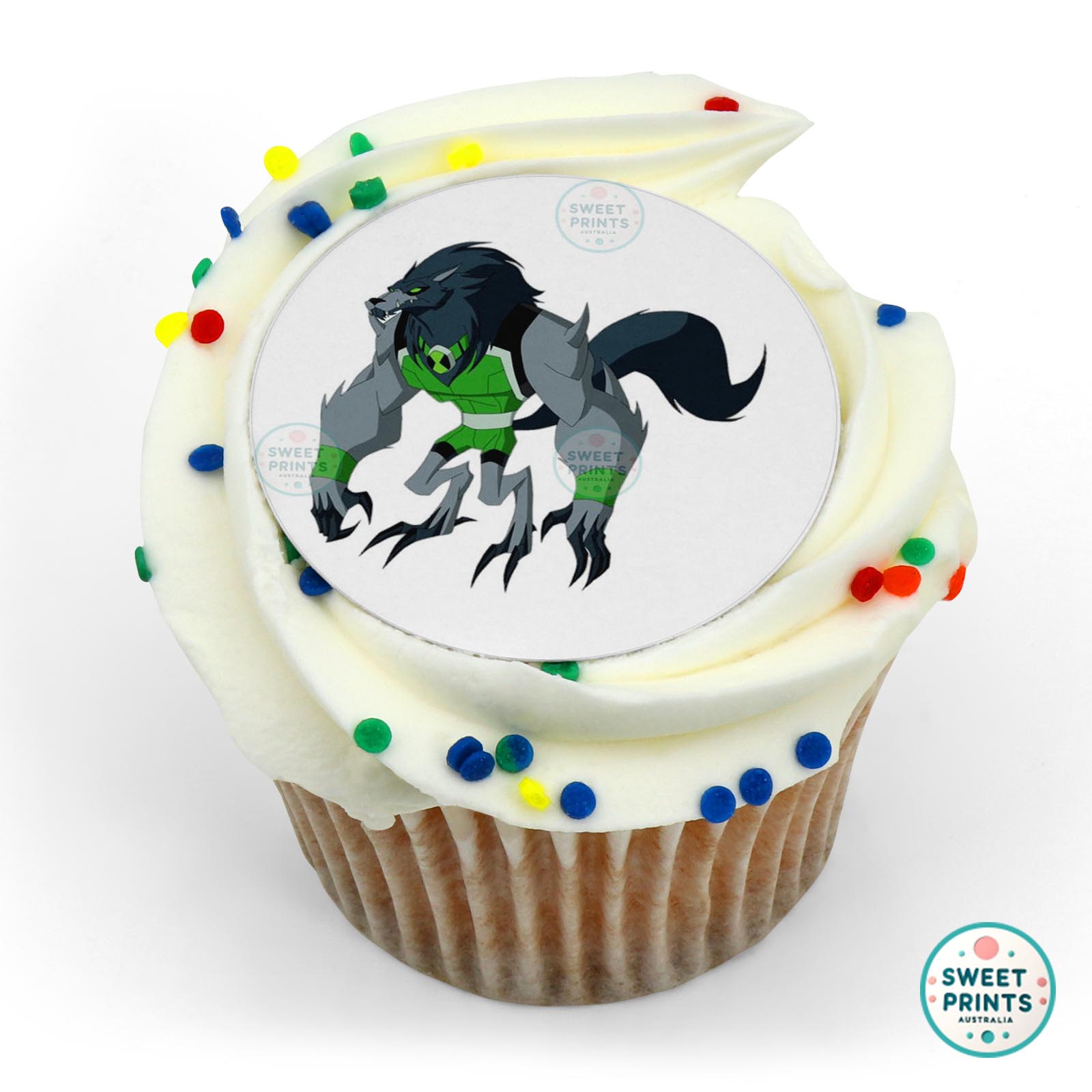 Ben 10 Blitzwolfer edible cake topper