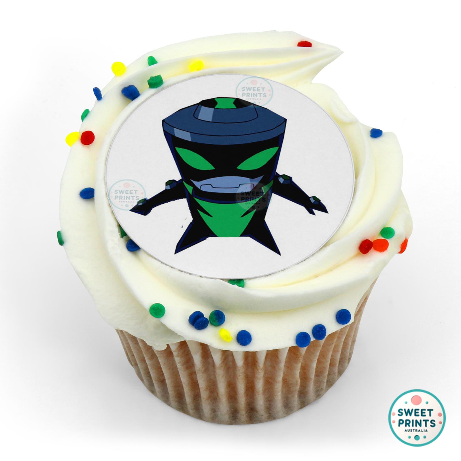 Ben 10 Buzzshock edible cake topper