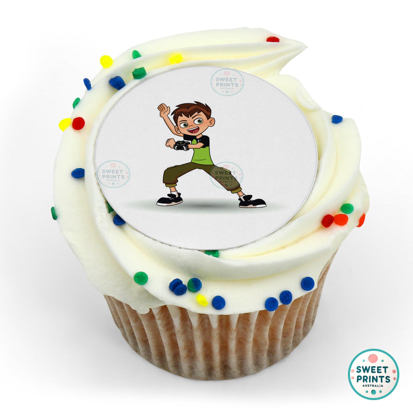 Ben 10 Fighting Pose edible cake topper