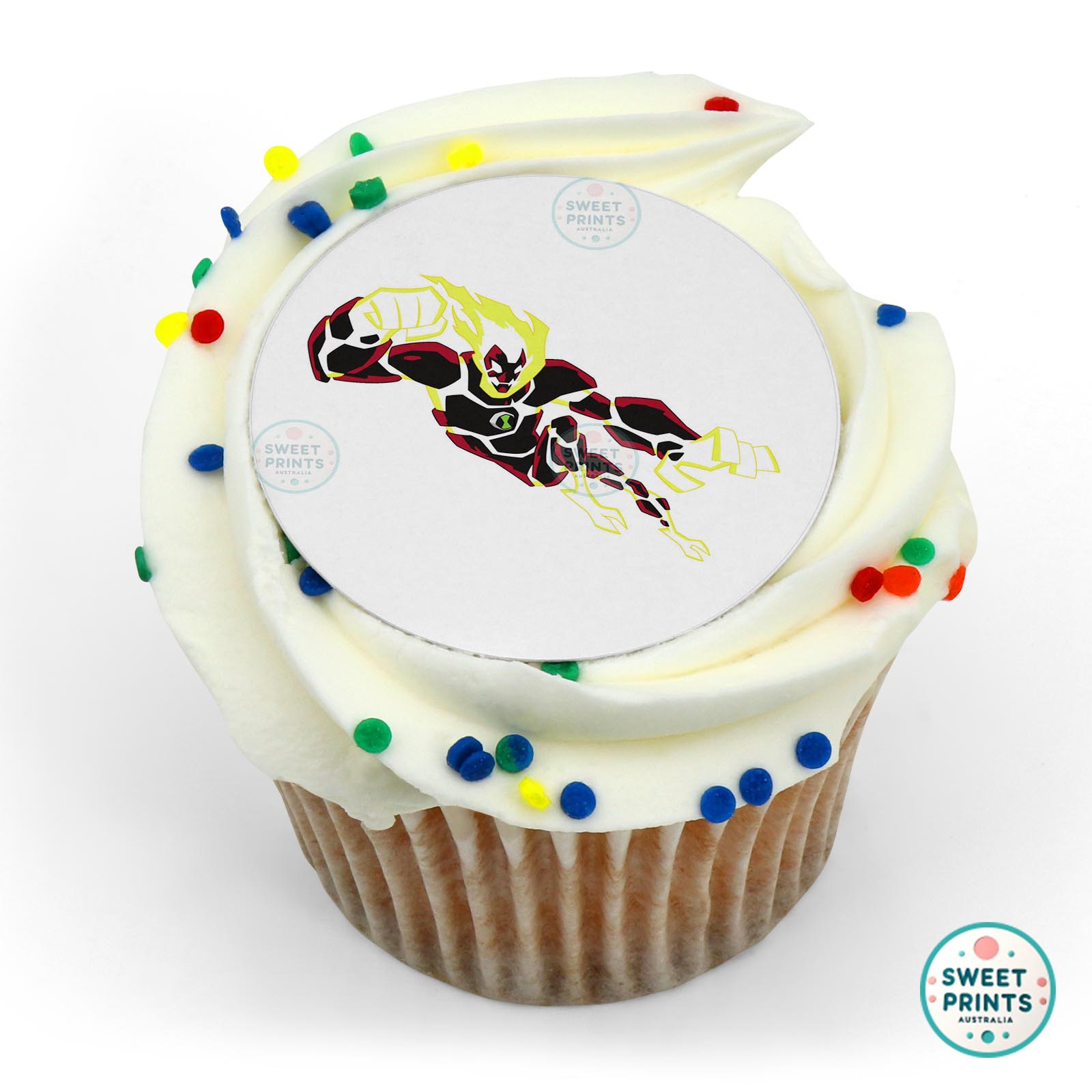 Ben 10 Heatblast Striking edible cake topper
