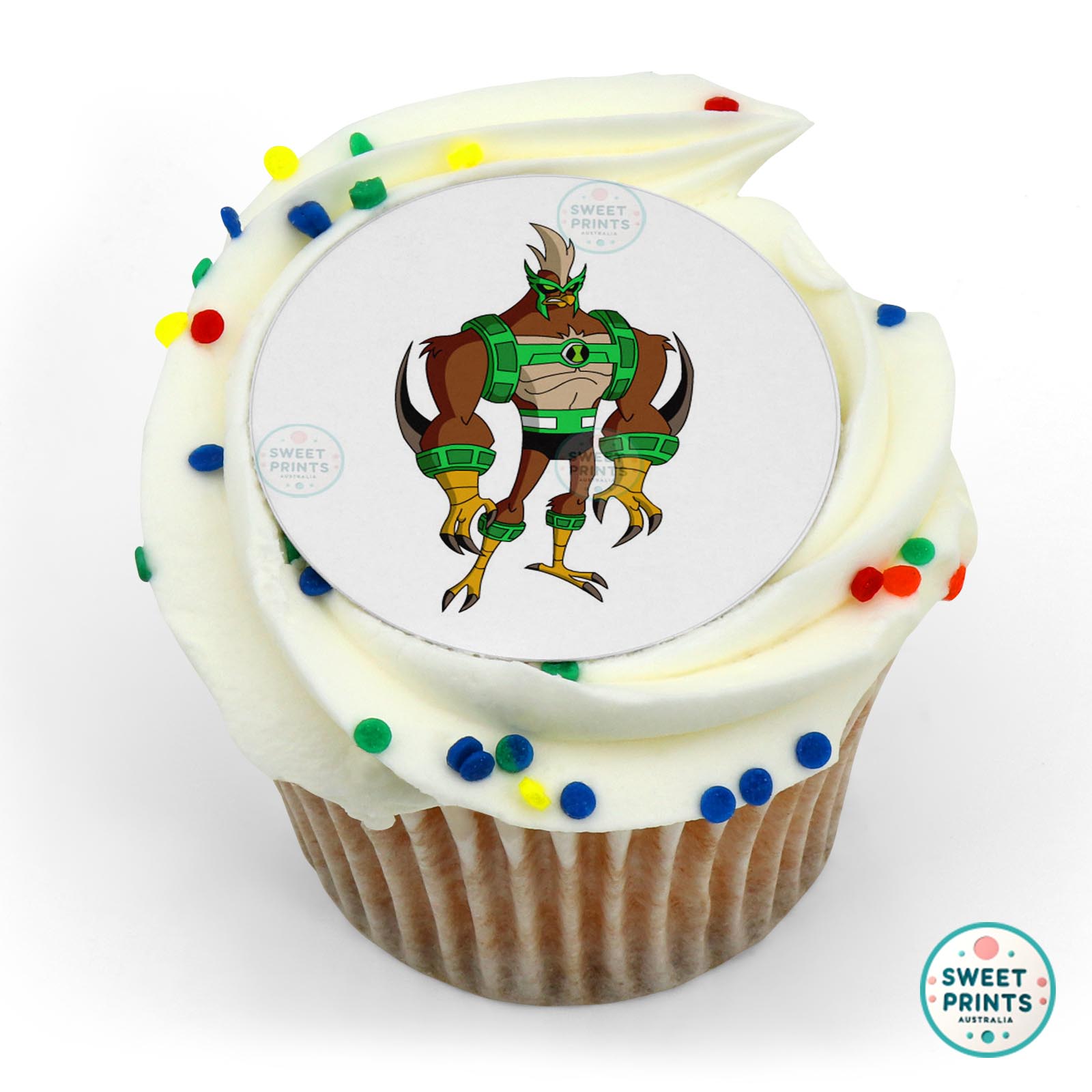 Ben 10 Kickin Hawk edible cake topper