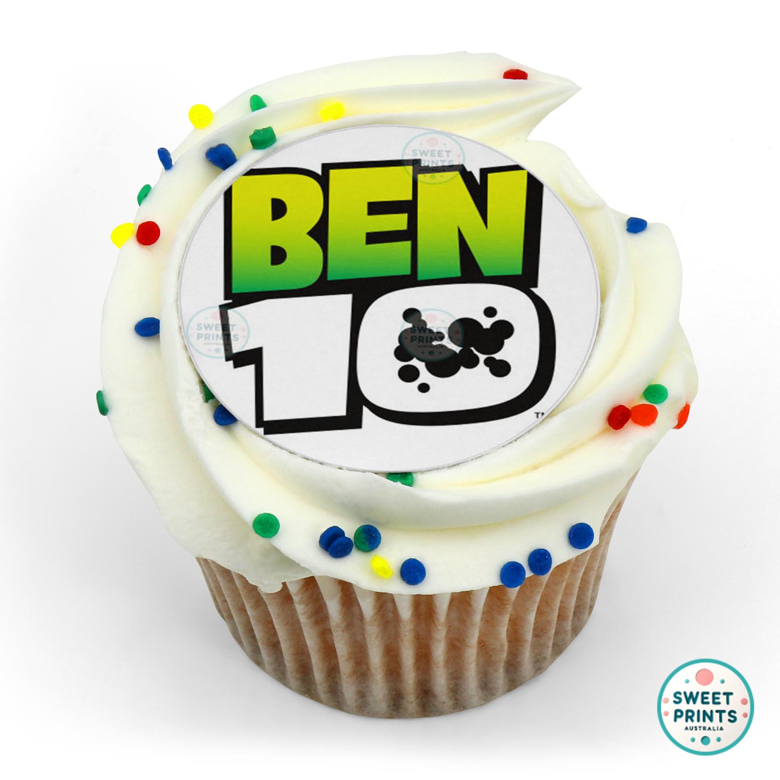 Ben 10 Logo edible cake topper