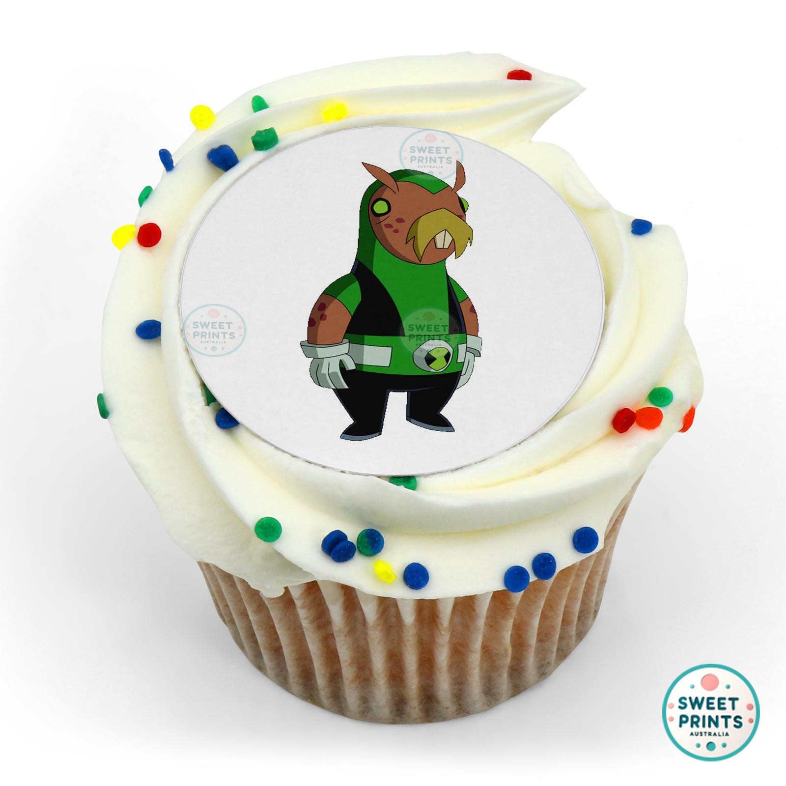 Ben 10 Mole Stache edible cake topper