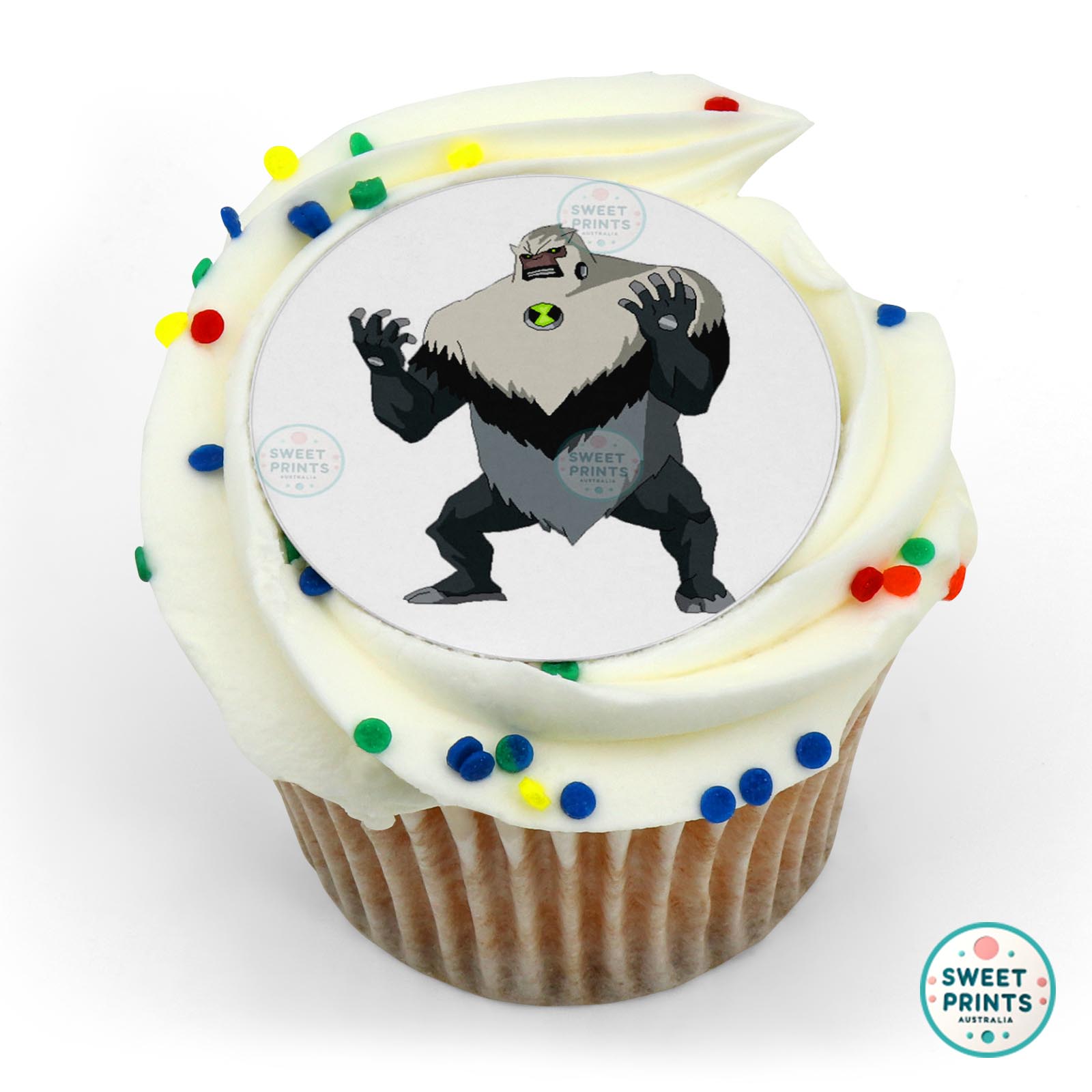 Ben 10 Shocksquatch edible cake topper