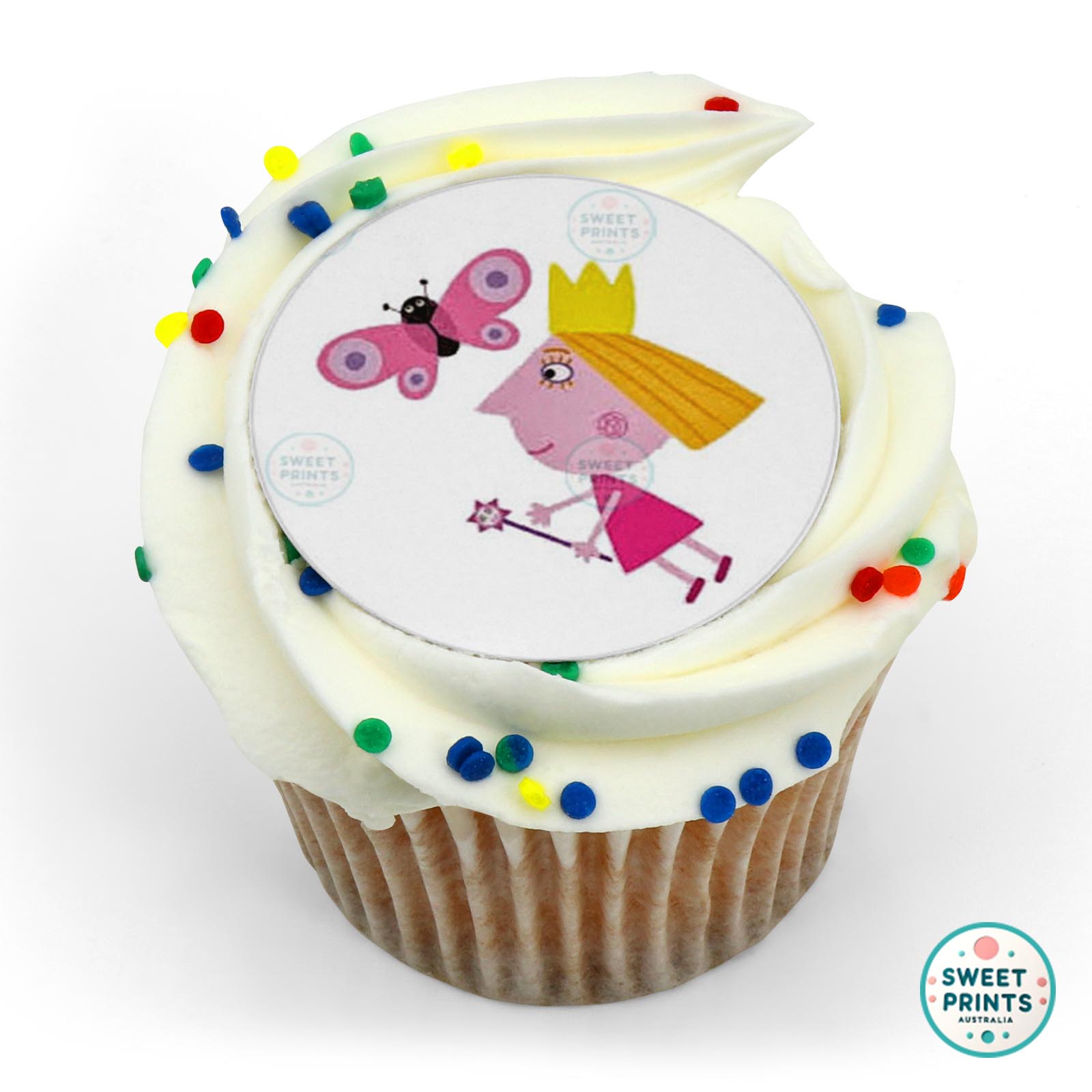 Ben And Holly Holly With Butterfly edible cake topper