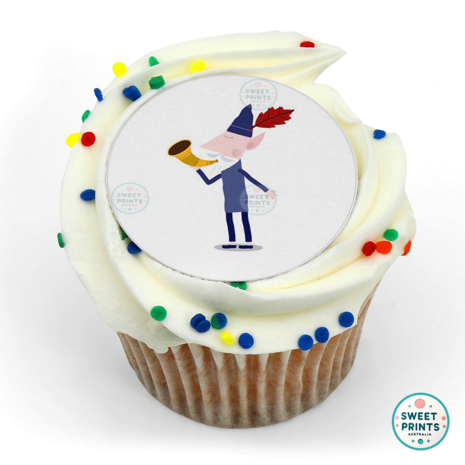 Ben And Holly Wise Old Elf Sounding Horn edible cake topper