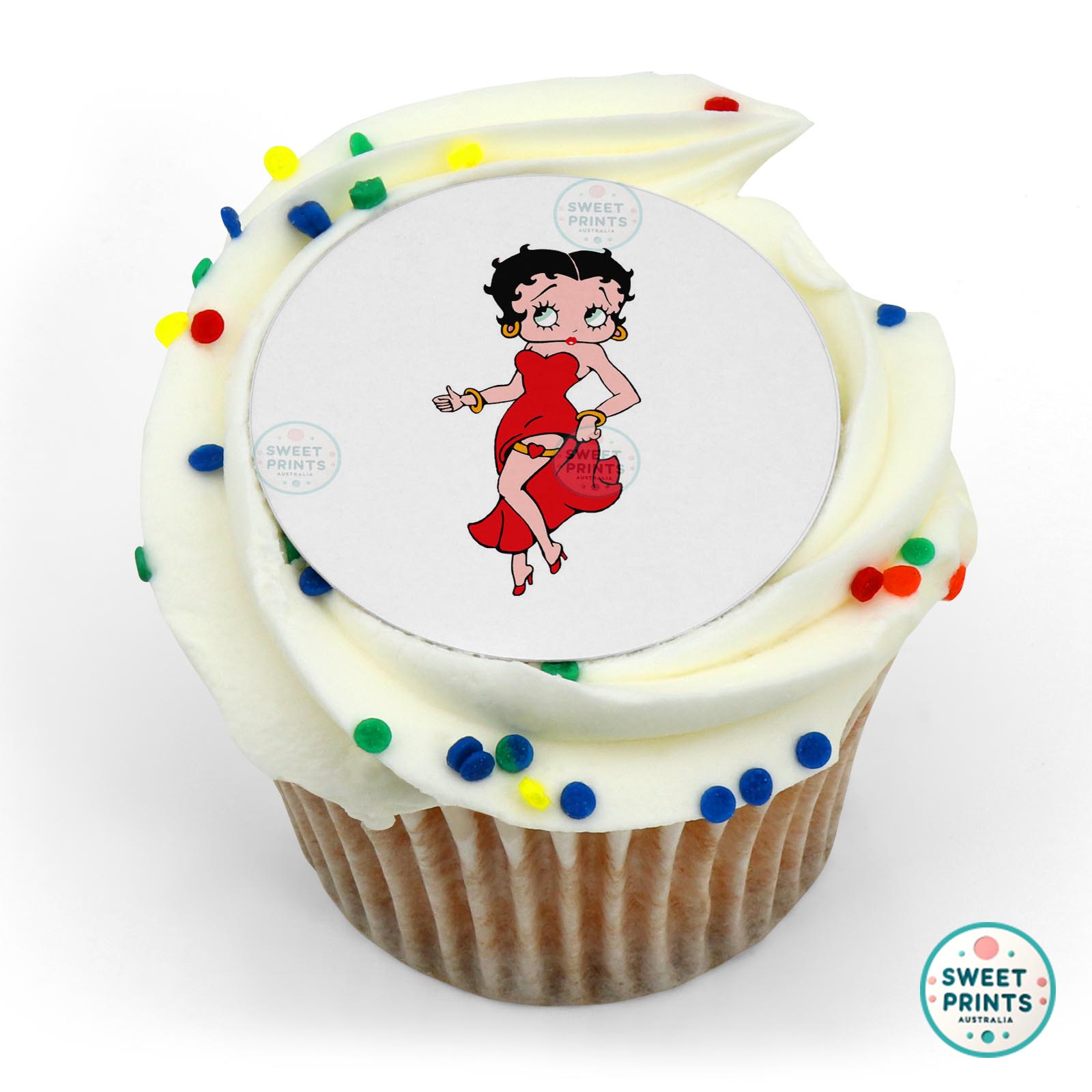 Betty Boop Dress edible cake topper