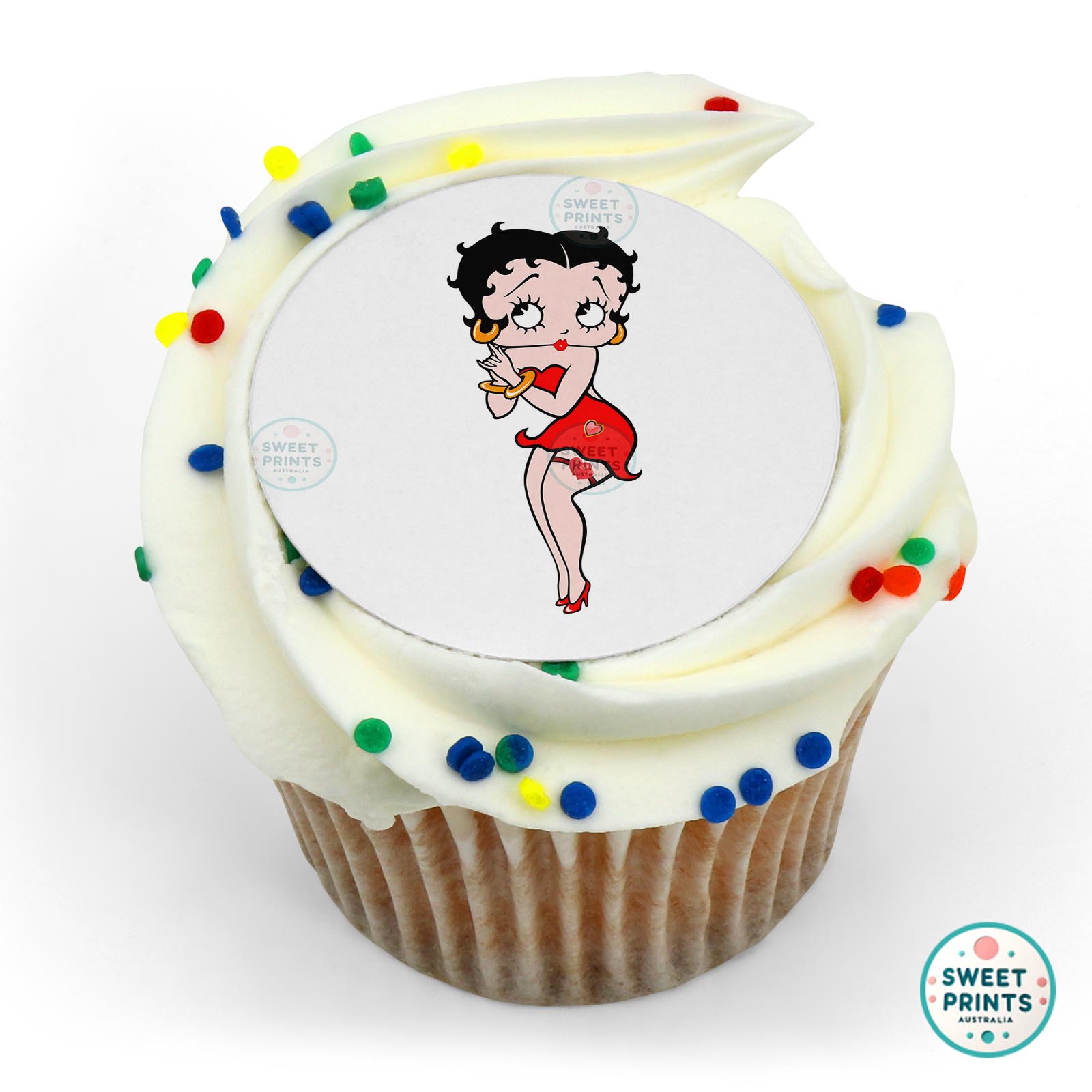 Betty Boop Side edible cake topper