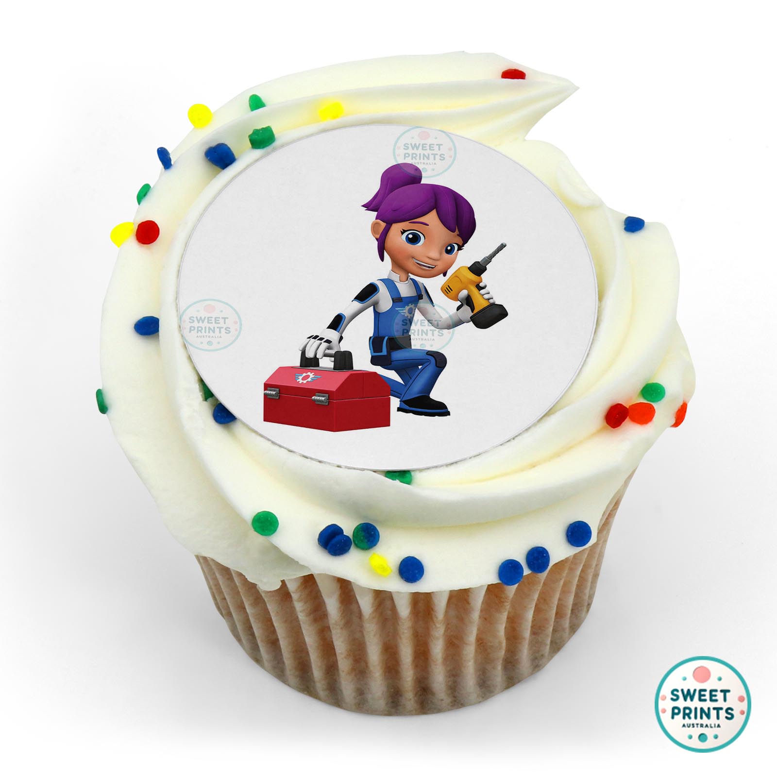 Blaze And The Monster Machines Gabby With Toolbox edible cake topper