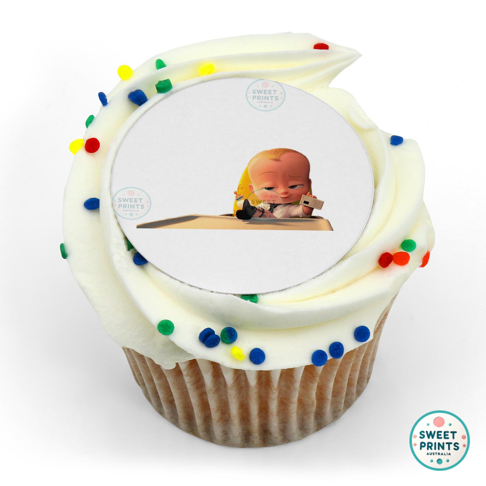 Boss Baby Feet Up edible cake topper